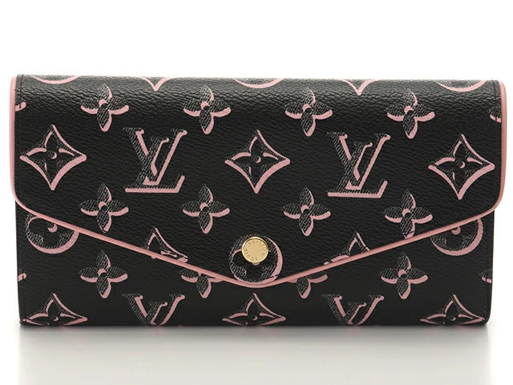 LOUIS VUITTON Portefeuille Sarah NM Fall You Black Pink T